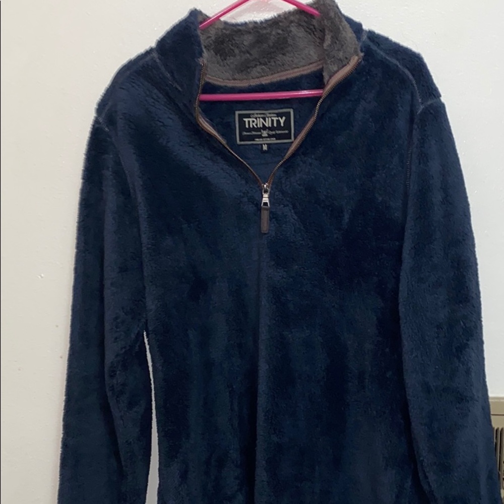 Fuzzy half zip up
